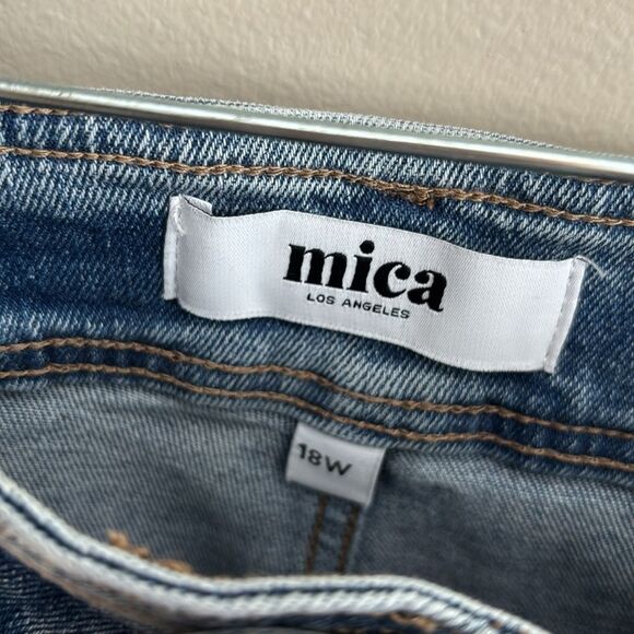 Mica Cropped Wide Leg Front Pocket Jeans  size 18w - Picture 4 of 6